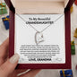 To My Beautiful Granddaughter - Forever Love Necklace