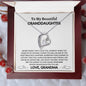 To My Beautiful Granddaughter - Forever Love Necklace