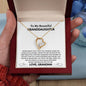 To My Beautiful Granddaughter - Forever Love Necklace