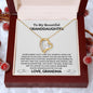 To My Beautiful Granddaughter - Forever Love Necklace