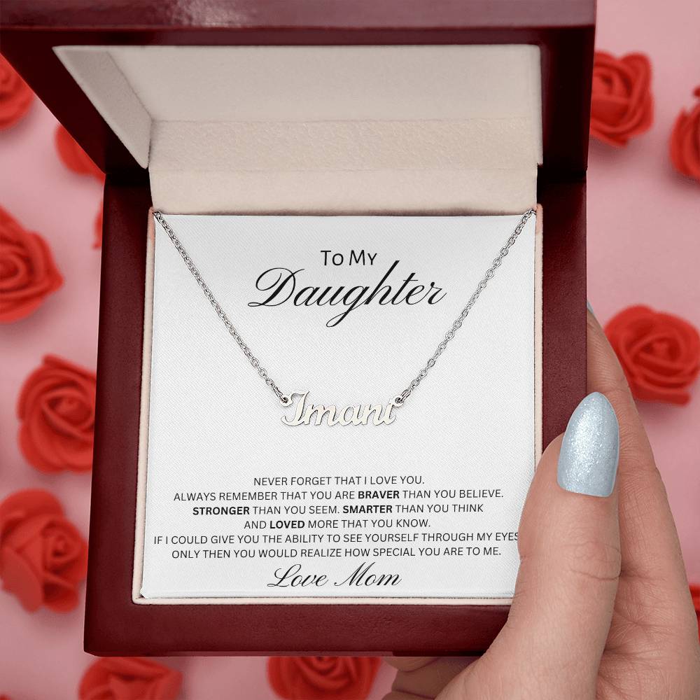 Custom Name Necklace | To My Daughter