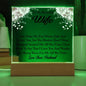To My Beautiful Wife | Square Acrylic Plaque