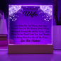 To My Beautiful Wife | Square Acrylic Plaque