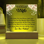 To My Beautiful Wife | Square Acrylic Plaque