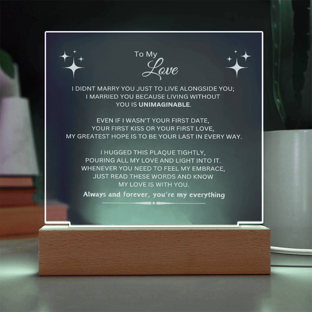 Eternal Love Plaque