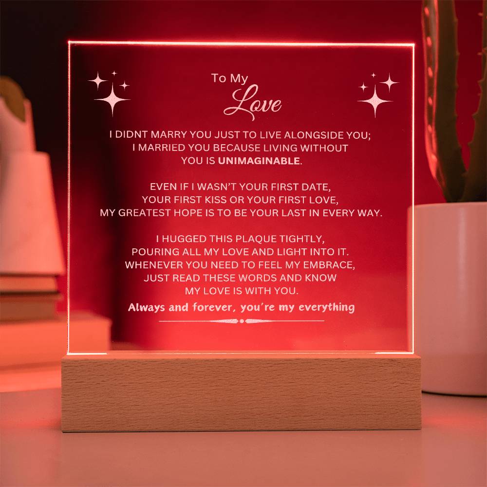 Eternal Love Plaque