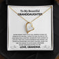 To My Beautiful Granddaughter - Forever Love Necklace