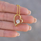 To My Beautiful Granddaughter - Forever Love Necklace