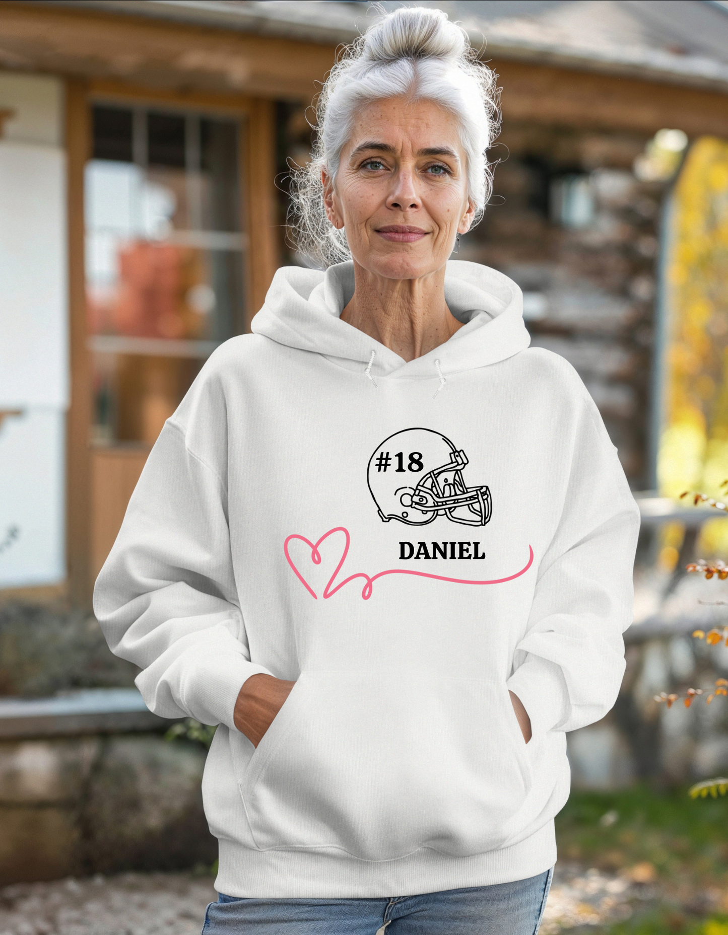 Customizable Sport Mom Hooded Sweatshirt