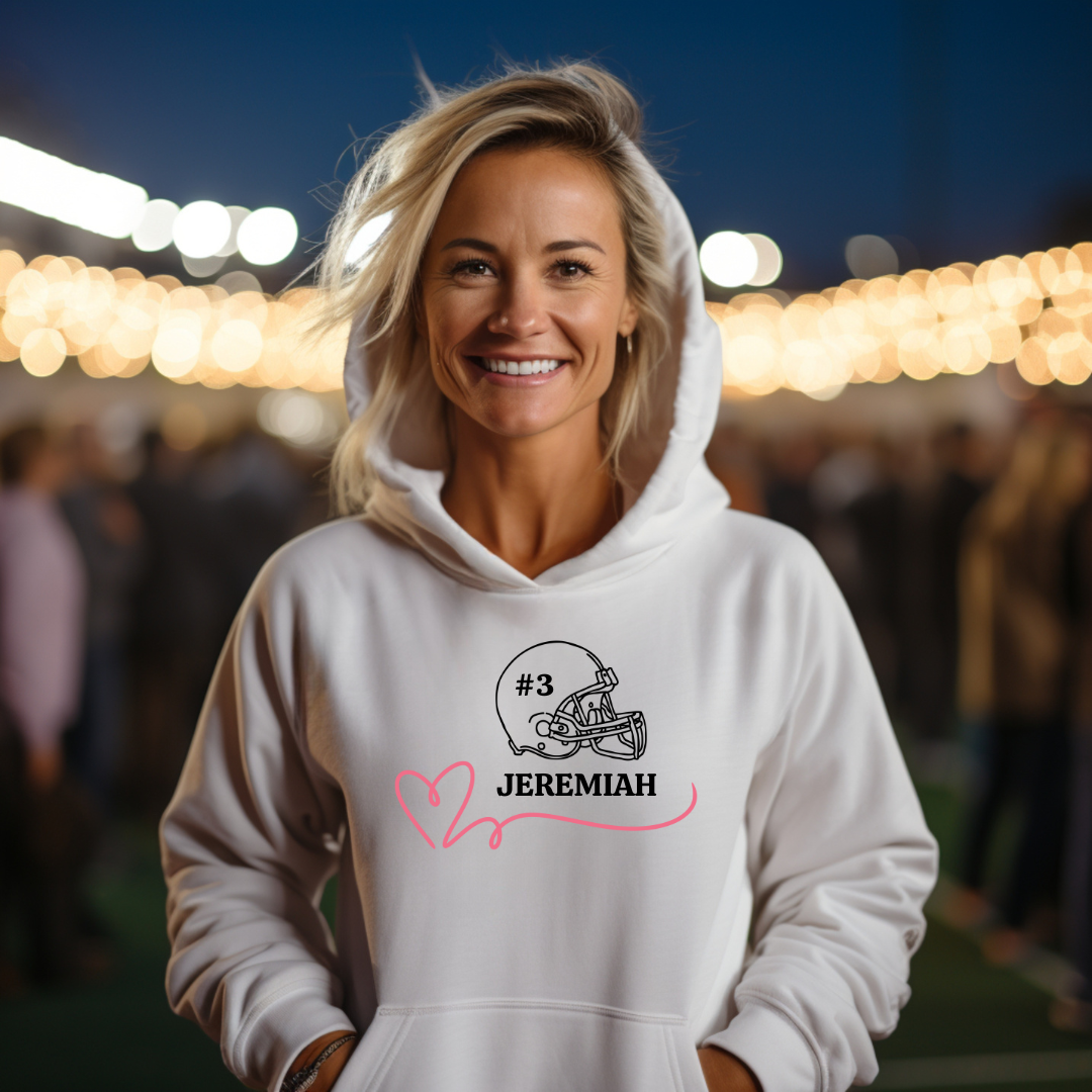 Customizable Sport Mom Hooded Sweatshirt