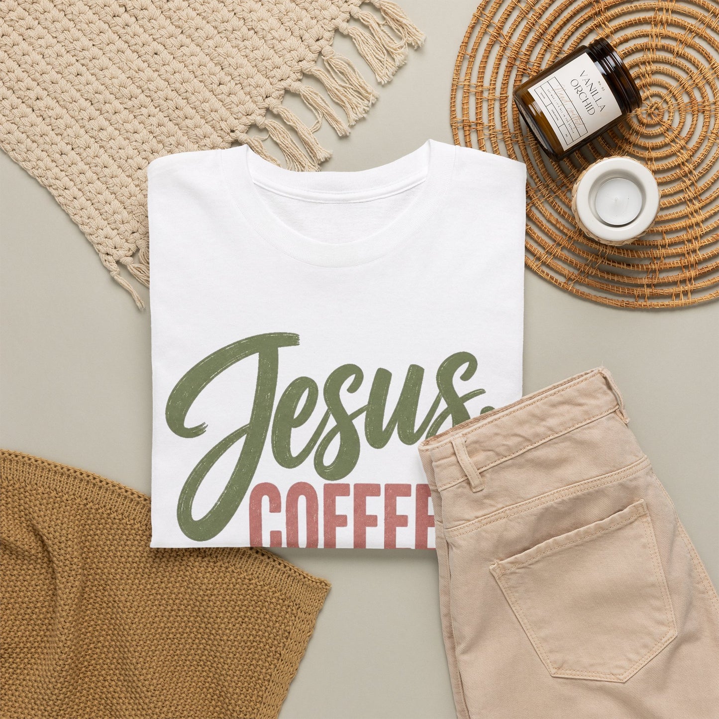 Jesus, Coffee & Chaos Tee