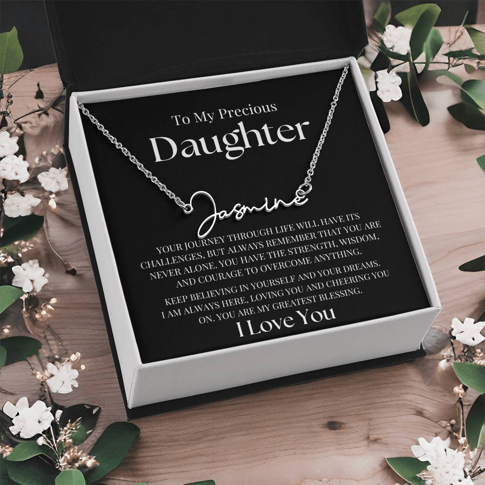 To My Precious Daughter | Name Necklace