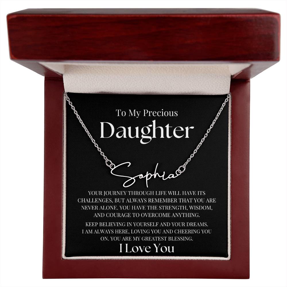 To My Precious Daughter | Name Necklace