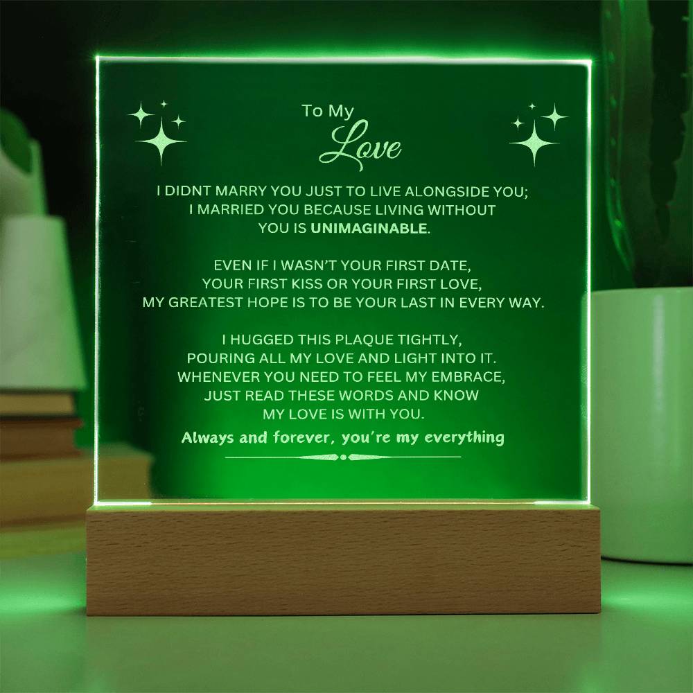 Eternal Love Plaque